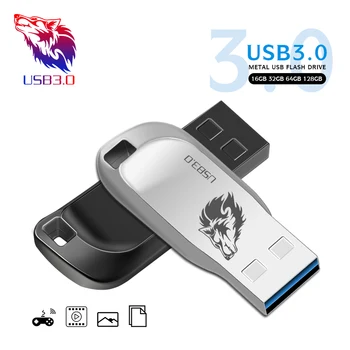 3.0 Kovinski Pendrive USB ključek 128G 64 G 32 G 16 G 8g 4g Flash pomnilniško kartico , pogoni za visoke hitrosti, vodotesna, Pen drive , flash diski
