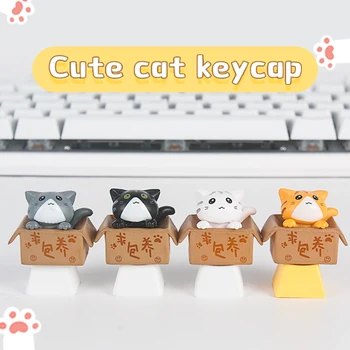 Po Meri Keycaps Super Srčkan Vprašajte Za Mačka Osebnost Design Risanka Os Gaming Pripomočki Obrtnik Keycap