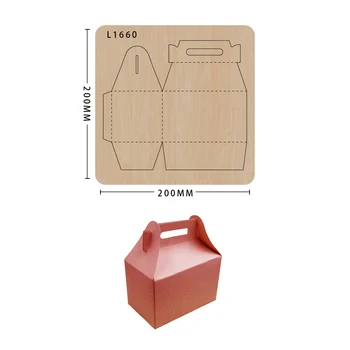 Ročno Die-Cut Rezanje Kovin Matrice Prenosni Darila Box Embalaža za Shranjevanje Darila Leseni plesni Primerna Za Velike Strel Sizzix Stroji