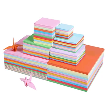 100 kozarcev nastavi Barvo Kvadratni Origami Papir, Dvostranski Barva Zgibanje Papirja Otroci Ročno DIY Scrapbooking Obrti Materiala