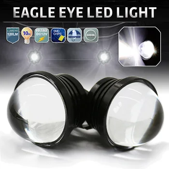2pcs LED Eagle Eye Luč 12V 6000K Bele Svetlobe LED Dnevnih Luči Rep Luči Žarnice Backup Light DIY Avto, motorno kolo, Svetilke