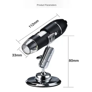 1600X Prenosni Elektronski Digitalni Mikroskop za WIN10/8/7/XP MAC Sistem Lupo Senzor Fotoaparata Ročni USB Mikroskopi