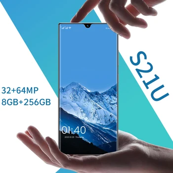 Galxy S21U za 6,9 Palca celozaslonskem načinu 8+256GB Prstnih Odklepanje 5G Andriod 11 Pametni Telefon Globalni Različici 6800mAh 32+64MP Mobilni Telefon