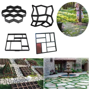 30x 30 x 4 cm Vrtnarjenje tla konkretne plesni, 8. in 9. Omrežja Pathmate Kamen Plesni Oblaganje Betonskih Stopil Pločnik Paver c50