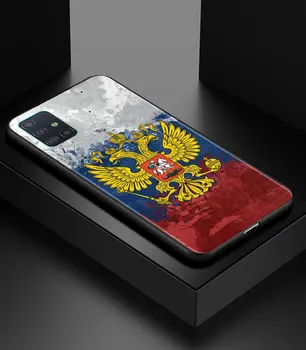 Rusija Grb Orel Zastavo Primeru Telefon za Samsung Galaxy A50 A70 A21S A12 A50S A71S A11 A31 A41 A02S A72 Mehko Nazaj Coque