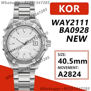Moške Avtomatsko Mehansko uro 41MM AquaRacer Calibre 5 WAY2112.BA0928 KOR 1:1 Teksturirane Izbiranje Keramične Plošče AAA Replika Watch