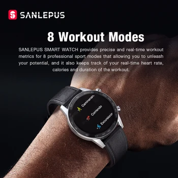 2021 SANLEPUS EKG Pametno Gledati, Bo Klic Smartwatch Za Moške Vodoodbojne Fitnes Zapestnica Srčnega utripa Za Android, Apple