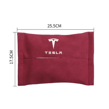 Za Tesla Model 3 Model X Model S Y Avto Tkiva Napkin Polje Tkiva Torba Organizator paket Armrest polje Shranjevanje Avto Dodatki