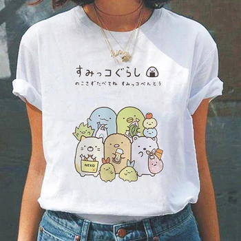Vroče Kawaii Risanka Srčkan Sumikko Gurashi Ženske Obleke Unisex T-shirt Nov Modni Priložnostne Vrhovi Ženski Tee Poletje Dekleta T-majice