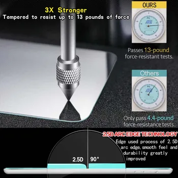 2 KOS Za Samsung Galaxy Tab S6 T865-9H Premium Tablet, Kaljeno Steklo Screen Protector Film Zaščitnik Straže Kritje