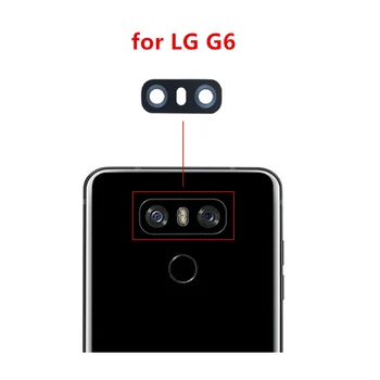 Za LG G6 Fotoaparat Objektiv Stekla Nazaj, Kamera Zadaj Steklo Objektiv Zamenjava Popravila, Rezervni Deli z Lepilom