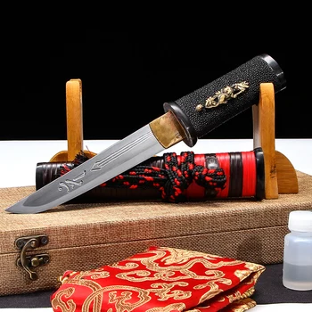 Tanto Pravi Jekla Meč Ročno Japonski Meč Strani Zložiti Jekla Katana Polno Tang Rezilo Samuraji Meč Ostrino