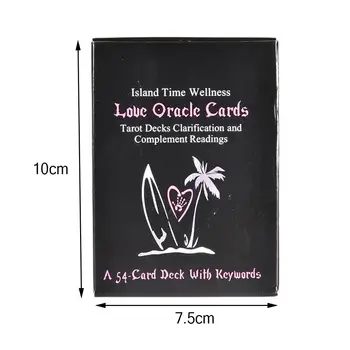 Otok Čas Wellness Ljubezen Oracle Kartice angleški Različici Tarot Kart Krova Igre PDF Vodnik Tarot Kartice za osebno uporabo