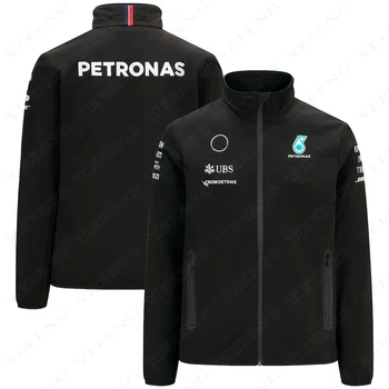 NOVO 2021 Sezone FI Za AMG Ekipa Petronas Windproof pulover s kapuco za Moške Zadrgo Pulover Ractory Dirke Motokros Oblačila Jakna