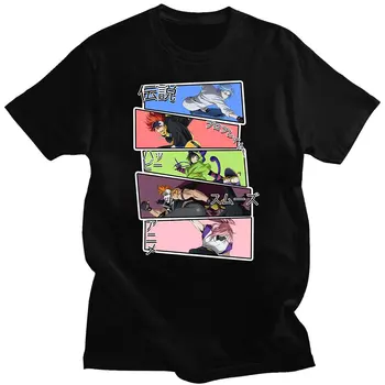 Anime Tshirt SK8 Infinity Kratkimi Rokavi Moški Ženske Grafični Prevelik Kratkimi Rokavi Ulične Mode Unisex Stripe T-shirt