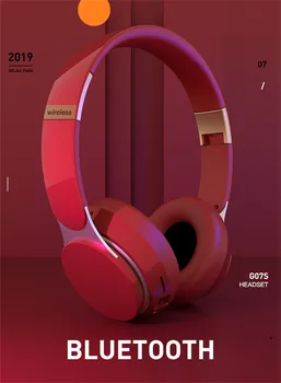 Zunanji Bluetooth Slušalke Brezžične Supra-zvočno Earmuff Slušalke Stereo Slušalke Blutooth Slušalke Slušalke za V uho Stereo Čepkov