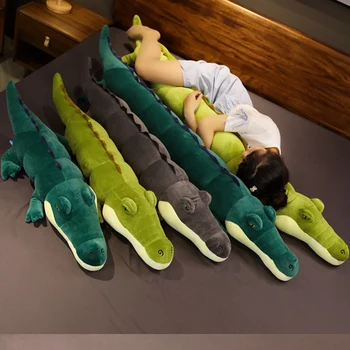 80-180 cm Simulacije Krokodil Plišastih Igrač Mehko Polnjene Živali, Plišastih Dolgo Krokodil Blazino Lutka Dekoracijo Doma Darilo za Otroke