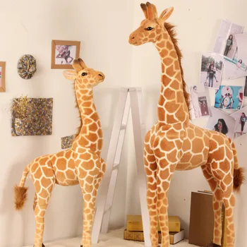 35-120 cm Velikan Real Life Žirafa Plišastih Igrač Visoke Kakovosti, Polnjene Živali, Lutke Mehko Otroci Otroci Baby Darilo za Rojstni dan Soba Dekor