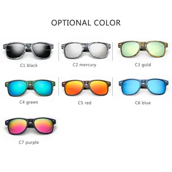 Q Priložnostne Gradient Ženska Očala Retro Lesa Trak Okvir Moških Odtenek Retro Očala blagovne Znamke Design Multi Barve Oculos de sol UV400