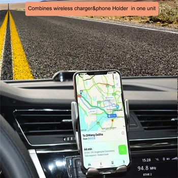 QI Avto Brezžični Polnilnik, Avtomatsko Vpenjanje Ir Auto Indukcijske Stojalo Hitro Polnjenje za IPhone 11 Max Pro XS Samsung S10 S20