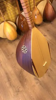 Turški Baglama Saz Vodotesno Ohišje Strune Tezene (Celoten Sklop) Turški Tradicionalnih Kitara Instrument Leseni Mahagoni Strunami