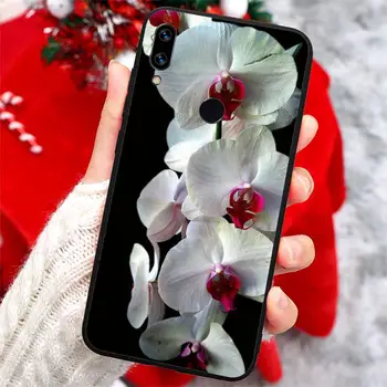Orhideja lepo Cvetje vzorec visoke kakovosti luksuzni Primeru Telefon Za Xiaomi Redmi opomba 7 8 9 t k30 max3 9 s 10 pro lite