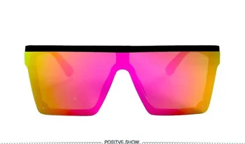 2020 Kvadratnih sončna Očala Ženske Luxury Letnik blagovno Znamko Design očala za Sonce Velik Okvir Ogledalo Rdeča Vijolična Očala UV400