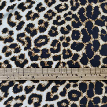Dobro Seksi Leopard, Tiskanje Tkanin iz bombažne Tkanine 4 Strani Stretch Mleko Svilene Plesti Bombažne Tkanine, Šivalni DIY Ženske T-shirt spodnje perilo