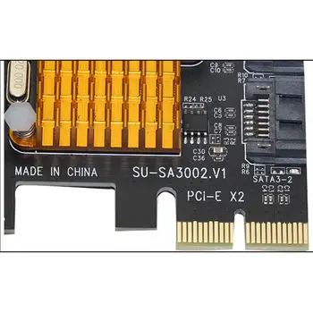 Za SA3002 ASM1062 Čip kartico PCI-E SATA 3.0 Širitev Kartico 6GSATA3.0 Vmesnik Za Trdi Disk Expansion Card Vmesnik Za Vmesniško Kartico