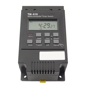 TM616 AC 30A Elektronski Tedensko Programabilni Digitalni Časovnik za Preklop Časa Rele za Nadzor