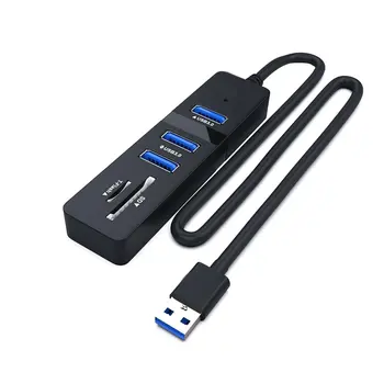 Zvezdišče USB 3.0 Multi USB 3.0 Hub USB Razdelilnik za Visoke Hitrosti, 3 Vrata 2.0 Hab TF SD Card Reader, Vse V Enem Za Računalniške Opreme
