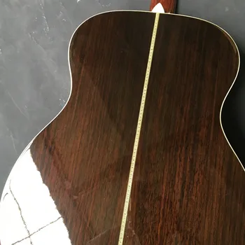 Trdna cedre vrh OM slog, akustične kitare,Fishbone zavezujoče,klasične oblike priklop,Ebony Fretboard,39 cm,prosti shippi