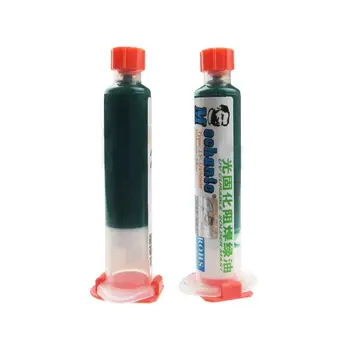 10 ml Light-razsoljevanje, na primer s spajkanjem Barve Zelena Olja, Pcb Bga Vlage Spajkalne Preprečevanje Lepilo Jedke Uv Prilepite Arcing I2H3