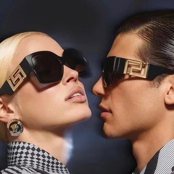 Pravokotnik ve logotip sončna očala ženske moški 2021 blagovne znamke oblikovalec visoka kakovost modnih vožnje očala festival oculos de sol feminino