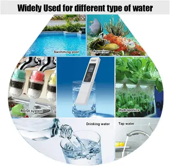 Multifunkcijski TDS Digitalni Vode Tester Vodni Test Pero Kakovosti Vode za Analizo Meter Vode Čistosti Preverite 0-9999 Ppm Merjenje