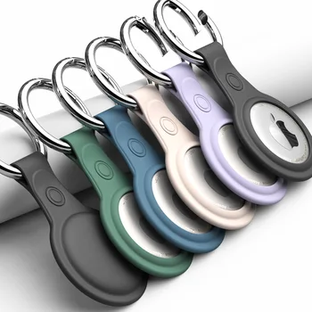 Za Apple AirTag silikonski zaščitni ključ anti-izgubil gume zaščitni rokav, združljivi z Apple AirTags anti-izgubil