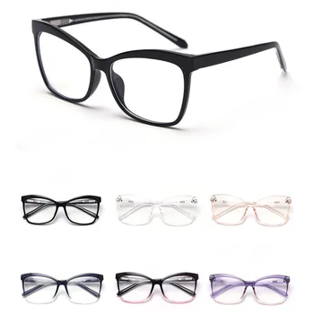 Pregleden Okvir za Ženske Očala Mode Optični Jasno Mačka Oči Očala Okvirji Za Ženske Trendy Spektakel Prevelik Oculos