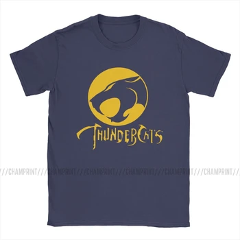 Moška T-Shirt Nov Anime Thundercats Smešno Bombaž Tees Kratek Rokav 80. Retro Risanka T Srajce O Vratu Oblačila Original