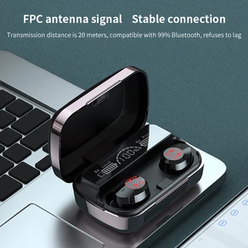 Slušalke Bluetooth Brezžične Slušalke 5.1 Gaming Slušalke Čepkov Šport Hrupa Preklic Teče TWS Mikrofon Nova