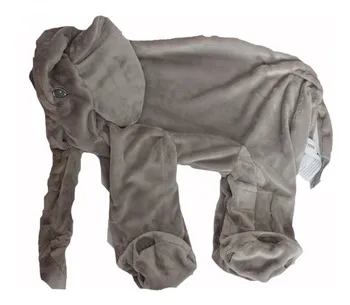 [Zabavno] 60 CM Velikanski Slon Plišastih Igrač mehko Kožo Dojenčka Polnjene Živali Lutka Otroci Spalna blazino pokrov (brez stvari) Otroška Igrača