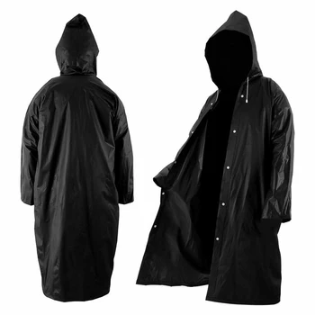 Visoka Kakovost 1PC 145*68 CM EVA Unisex dežni Plašč Zgosti Nepremočljiva Dež Plašč, Žensk, Moških, Črno Kampiranje Nepremočljiva Rainwear Obleko
