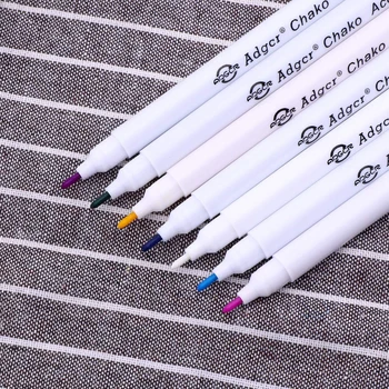 6 barvni Topne Vode Izbrisljivi Pero Izginjajo Ce Pero za Krpanje Tkanine Marker Šiv Navzkrižno Šiv Šivanje Orodje za 15,5 cm