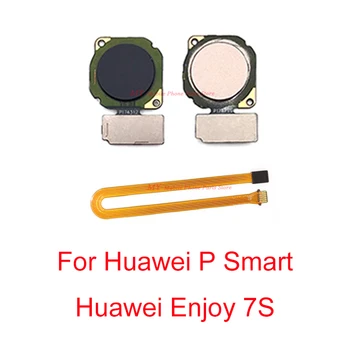 Za Huawei Uživajte 7S / P Smart Prstnih Senzor optični bralnik Priključek Nazaj Gumb Domov Tipka na Dotik ID Flex Kabel Nadomestni Del