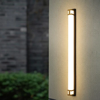 2021 Novi, Moderni IP65 Vodotesen prostem LED svetilke Gold Black Wall Lightings Vrt verandi Rov Svetlobe 110V 220V Rov Svetilka
