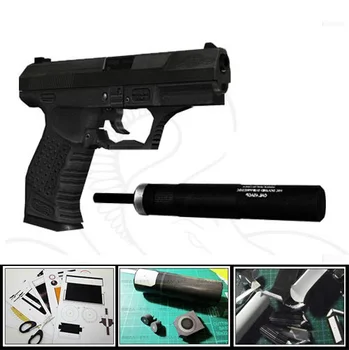 P99 Pištolo Pištolo 007 strelno Orožje, 1:1 DIY Ročno izdelan 3D Papir Model Igrača