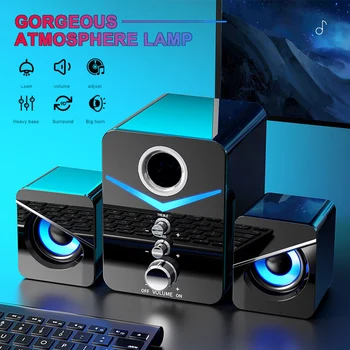 Sistem za domači Kino Caixa De Som PC Bass Subwoofer Bluetooth Zvočnik Računalnik, Zvočniki Glasbe Surround Za Boombox Namizni Prenosni računalnik