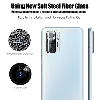6 V 1 Polno Kritje Kaljeno Steklo Zaščitno Za Xiaomi Redmi Opomba 10 Pro Screen Protector Objektiv Kamere na Film Za Remi Note10 10Pro