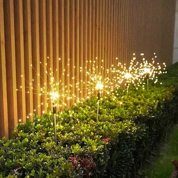 Nepremočljiva Pravljice Garland 90/150 indikatorska Lučka LED na Prostem Sončne Ognjemet Luči Niz Vrt, Travnik Ulica dekoracija razsvetljava svetilke