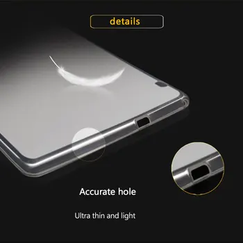 TPU Silikon Primeru za Huawei MediaPad T3 10 AGS-W09 L09 Mehko Prilagodljivo Šok Vlaknati Zaščitni Pokrov Prozoren Tablični Primeru