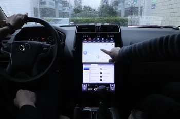 128G Tesla Zaslon Carplay Android 9 avtoradio 2 Din Stereo Sprejemnik Za Toyota Land Cruiser Prado 150 2018 Avto GPS Snemalnik